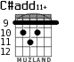 C#add11+ para guitarra - versión 6