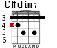 C#dim7 para guitarra - versión 3