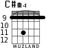 C#m4 para guitarra - versión 4