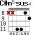 C#m5-sus4 para guitarra - versión 4