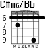 C#m6/Bb para guitarra - versión 4