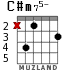 C#m75- para guitarra - versión 2