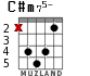 C#m75- para guitarra - versión 3