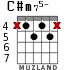 C#m75- para guitarra - versión 6