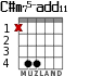 C#m75-add11 para guitarra - versión 2