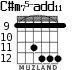 C#m75-add11 para guitarra - versión 6