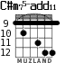 C#m75-add11 para guitarra - versión 7