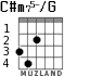C#m75-/G para guitarra - versión 3