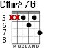 C#m75-/G para guitarra - versión 6