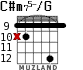 C#m75-/G para guitarra - versión 7