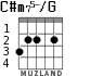 C#m75-/G para guitarra - versión 1