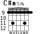 C#m7/6 para guitarra - versión 4