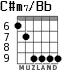 C#m7/Bb para guitarra - versión 5