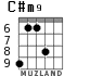 C#m9 para guitarra - versión 5