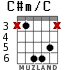 C#m/C para guitarra - versión 2