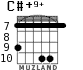 C#+9+ para guitarra - versión 5