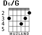 D6/G para guitarra - versión 3