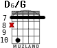 D6/G para guitarra - versión 6