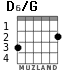 D6/G para guitarra - versión 1