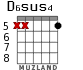 D6sus4 para guitarra - versión 2