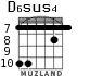 D6sus4 para guitarra - versión 6