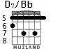 D7/Bb para guitarra - versión 4