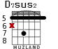 D7sus2 para guitarra - versión 4