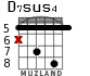 D7sus4 para guitarra - versión 3