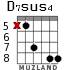 D7sus4 para guitarra - versión 4