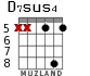 D7sus4 para guitarra - versión 5