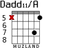 Dadd11/A para guitarra - versión 6