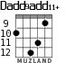Dadd9add11+ para guitarra - versión 2