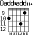 Dadd9add11+ para guitarra - versión 1