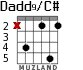 Dadd9/C# para guitarra - versión 2