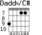 Dadd9/C# para guitarra - versión 8
