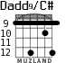 Dadd9/C# para guitarra - versión 10