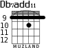 Db7add11 para guitarra - versión 4