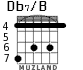 Db7/B para guitarra - versión 3