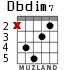 Dbdim7 para guitarra - versión 1