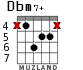 Dbm7+ para guitarra - versión 3