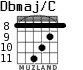 Dbmaj/C para guitarra - versión 5