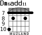 Dm6add11 para guitarra - versión 2