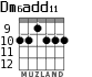 Dm6add11 para guitarra - versión 3