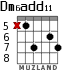 Dm6add11 para guitarra - versión 1