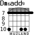 Dm6add9 para guitarra - versión 3