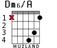 Dm6/A para guitarra - versión 2