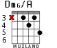 Dm6/A para guitarra - versión 3