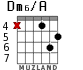 Dm6/A para guitarra - versión 4