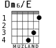 Dm6/E para guitarra - versión 2