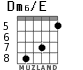 Dm6/E para guitarra - versión 5